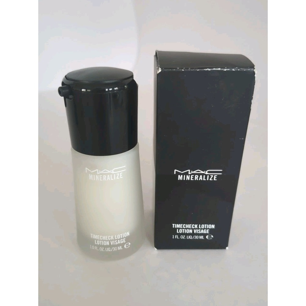 MAC Mineralize Timecheck Lotion Moisturizer 1oz Pump Bottle New Hydrate Skin New